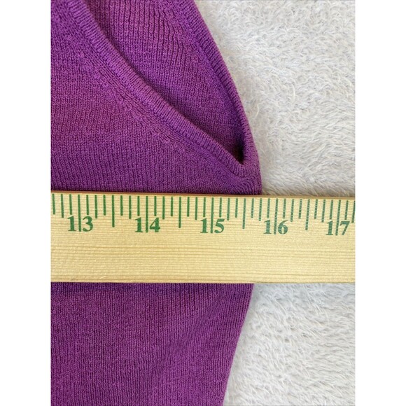 Eileen Fisher Petite  Sleeveless Tank Wool Sweater Top Women's PP Scoop Neck - Picture 6 of 8